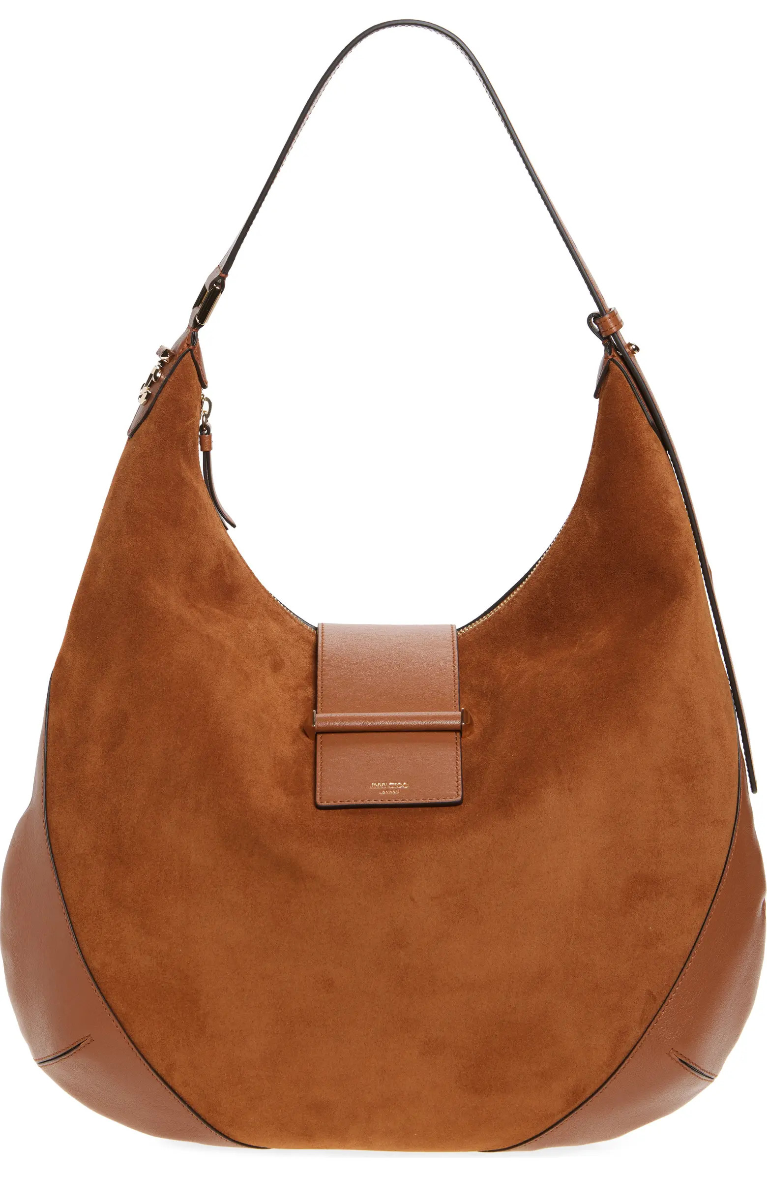 Jimmy Choo Bar Medium Leather Hobo Shoulder Bag | Nordstrom | Nordstrom