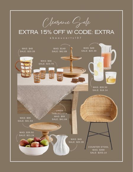 Get an extra 15% off clearance with code EXTRA right now at checkout!!! 

#LTKstyletip #LTKhome #LTKsalealert