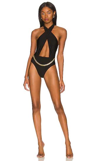 x REVOLVE Chain Alex One Piece in Midnight | Revolve Clothing (Global)