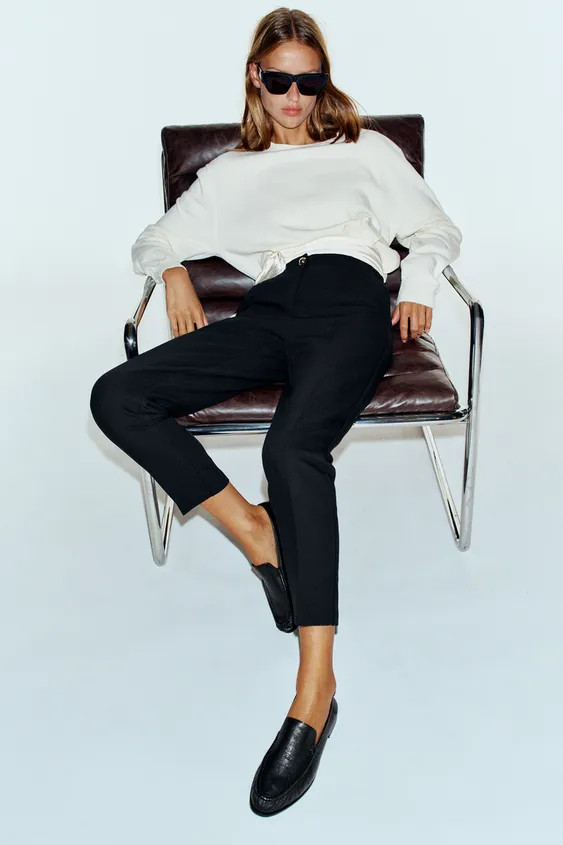 RUCHED LEATHER LOAFERS | Zara US