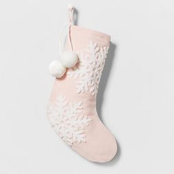 20" Velvet Christmas Stocking with Snowflakes - Wondershop™ | Target