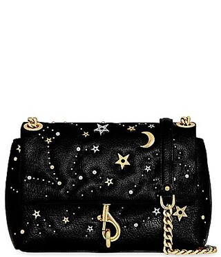 REBECCA MINKOFF Edie Celestial Studded Crossbody Bag - Black | Dillard's