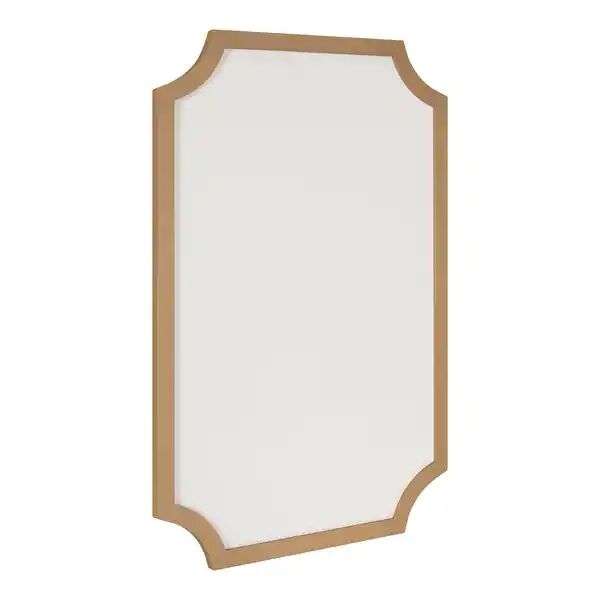 Kate and Laurel Holbrook Scalloped Rectangle Framed Pinboard - 24x36 - Overstock - 32746620 | Bed Bath & Beyond