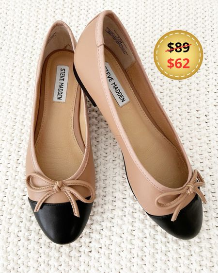 My favorite STEVE MADDEN Ballet Flats and Slingback Flats currently ON SALE.  Love these so much I also have them in Black.  Fit is TTS and very comfortable 💗

Steve Madden Ellison ballet flats, Steve Madden Belinda Slingback Flats, cap toe ballet flats, neutral spring shoes, Work Outfit #LTKsalealert #LTKover40 #LTKGiftGuide #LTKstyletip

#LTKSeasonal #LTKworkwear #LTKshoecrush