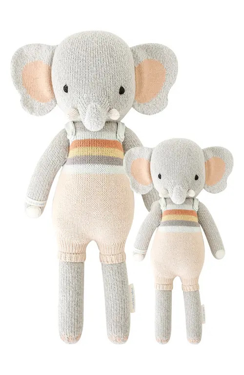 cuddle+kind cuddle + kind Evan the Elephant Stuffed Animal in Grey at Nordstrom | Nordstrom