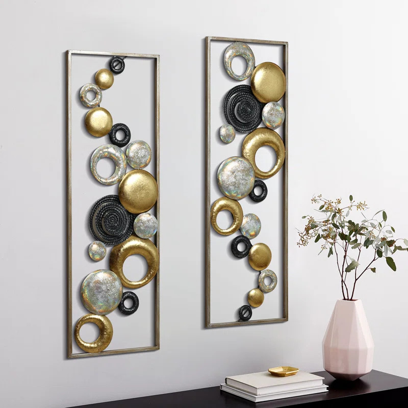 Handmade Glam Abstract Wall Decor on Metal | Wayfair North America