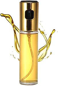 Olive Oil Sprayer for Cooking,Glass Oil Dispenser Mister Bottle 200ml with Mini Funnel,for Dark B... | Amazon (US)