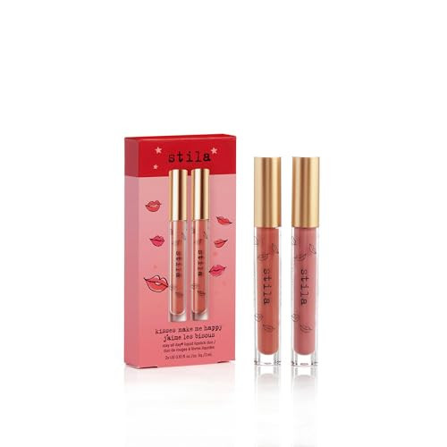 Stila Kisses Make Me Happy Stay All Day Liquid Lipstick Duo, 0.1 oz | Amazon (US)