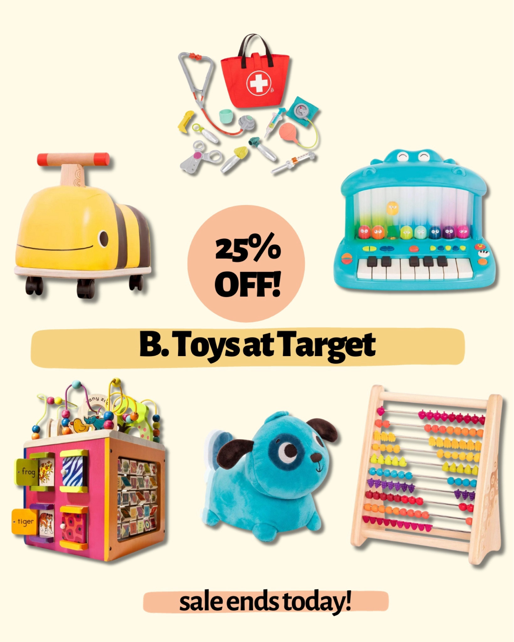 Some of my favorite B. toys from Target. We love the busy cube and ride on toy! Sale ends today! 

#LTKfindsunder50 #LTKsalealert #LTKkids