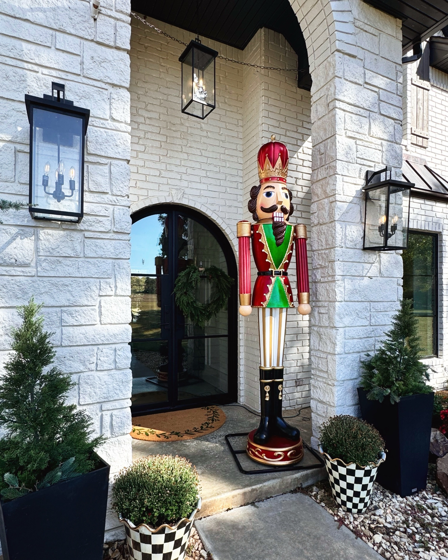 Nutcracker stands 9 feet tall, plays music, lights up! So good and less than &250

#LTKHome #LTKSeasonal #LTKHoliday