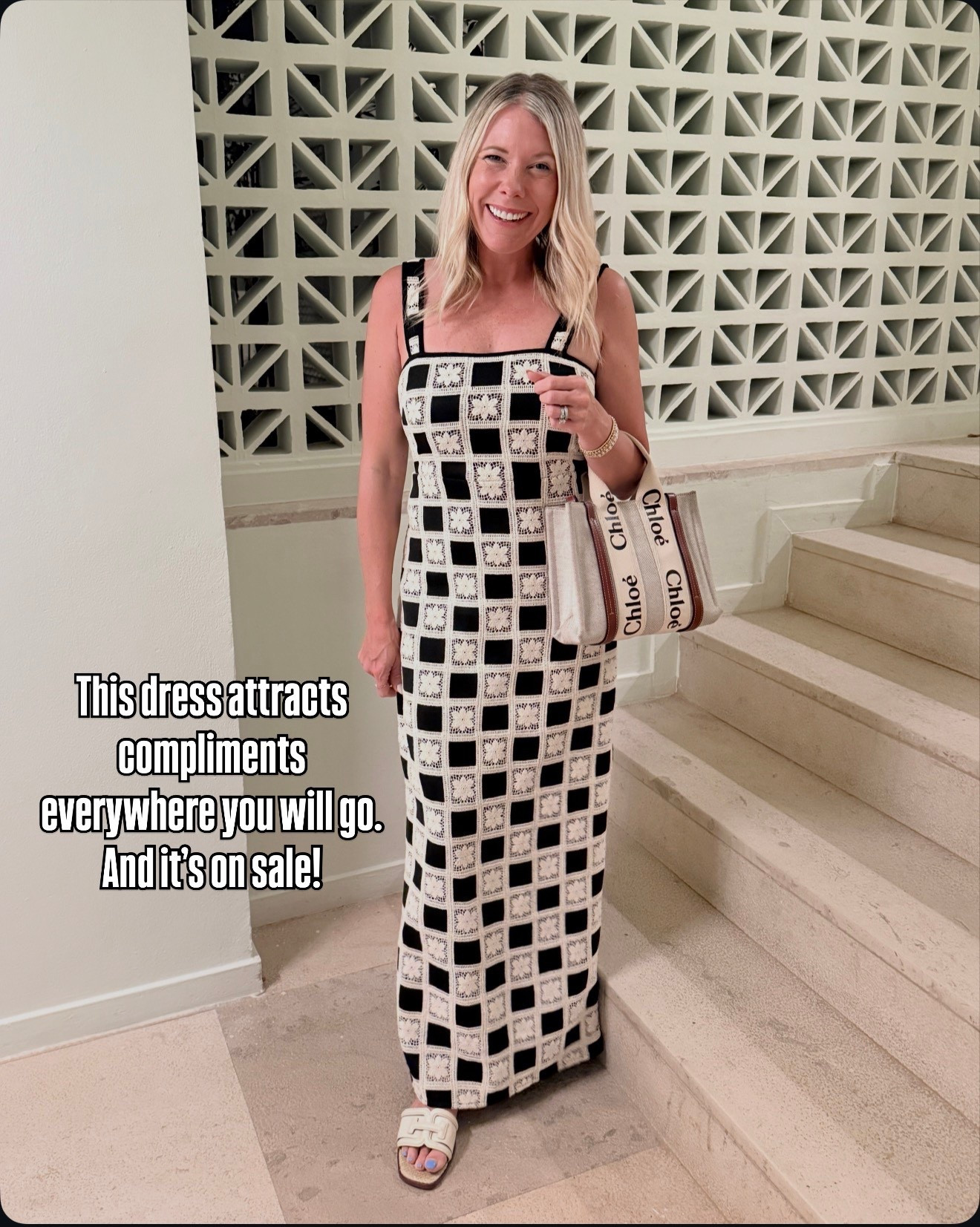 Size small black and white crochet dress. Sandals run true to size 

#LTKootd #LTKTravel #LTKPetite