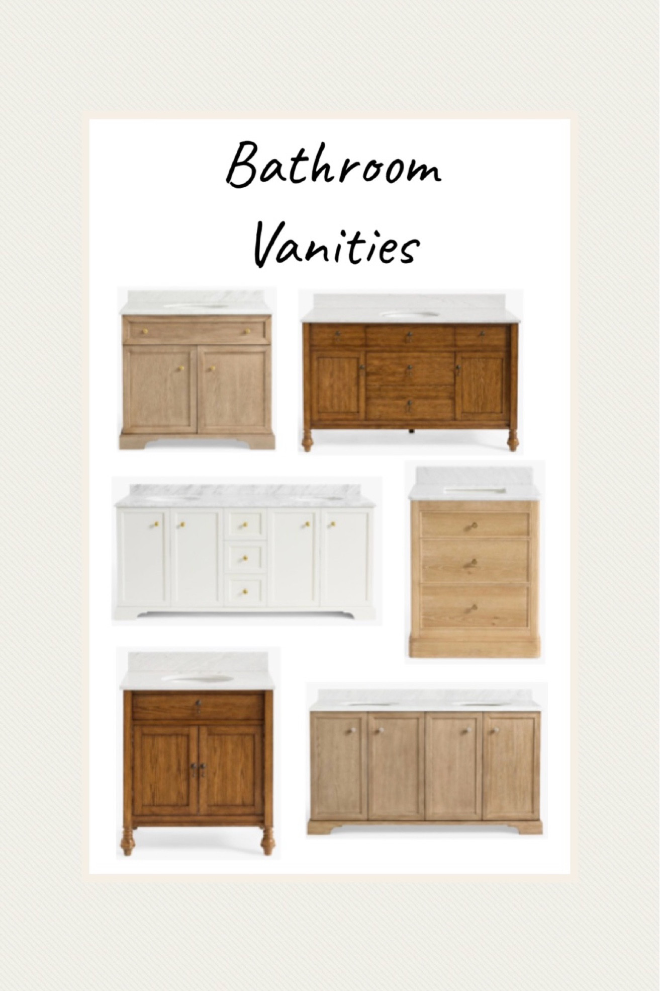 Gorgeous bathroom vanities to freshen up your bathroom 

#potterybarn #bathroom 

#LTKHome
