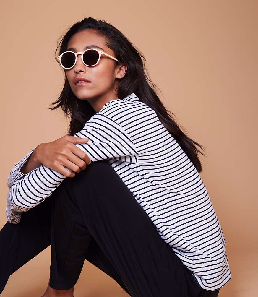 Lou & Grey Striped Long Tee | LOFT