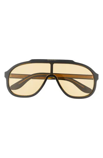 Gucci 60mm Aviator Sunglasses in Black Black Yellow at Nordstrom Rack | Nordstrom Rack