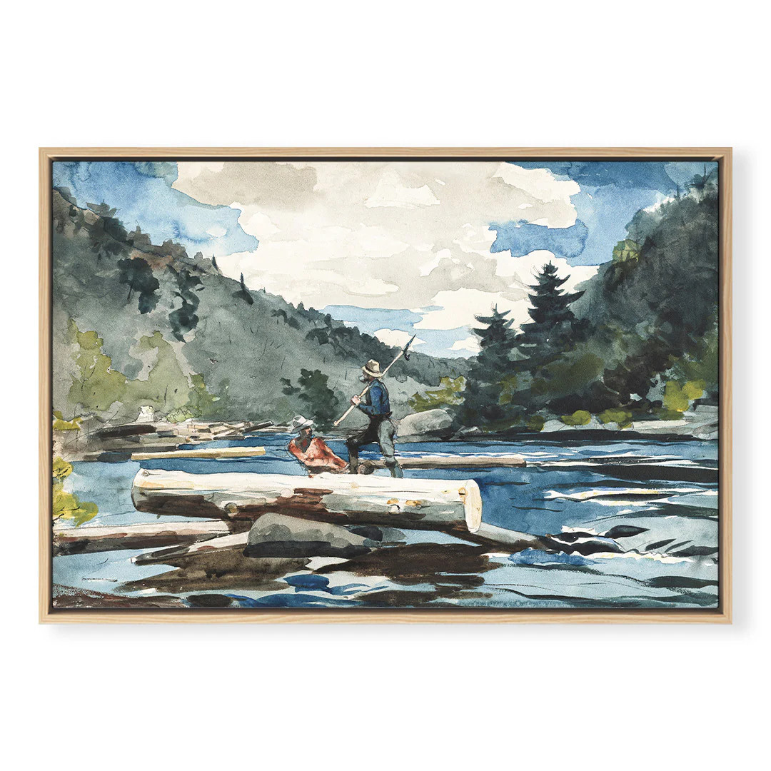 Fishing On River | Wholesale Giclee Prints | Urban Garden Prints