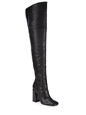 Jessica Over-The-Knee Leather Boots | Saks Fifth Avenue OFF 5TH