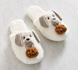 Doug the Dog With Pumpkin Slippers | Pottery Barn (US)
