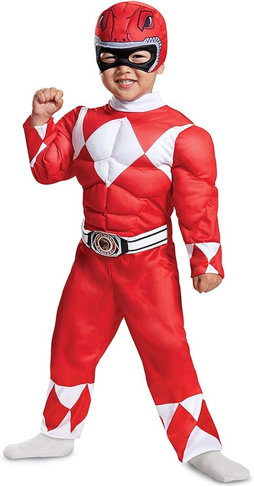 Power Rangers Red Ranger Muscle Costume for Toddlers | Amazon (US)