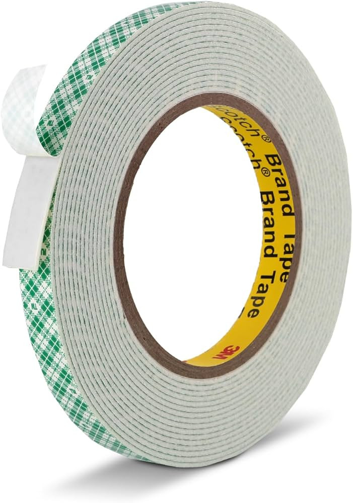 Double Sided Tape Foam Tape 1/2" x 18Ft Made of 3M High Shear Adhesive Mounting Tape with High Te... | Amazon (US)