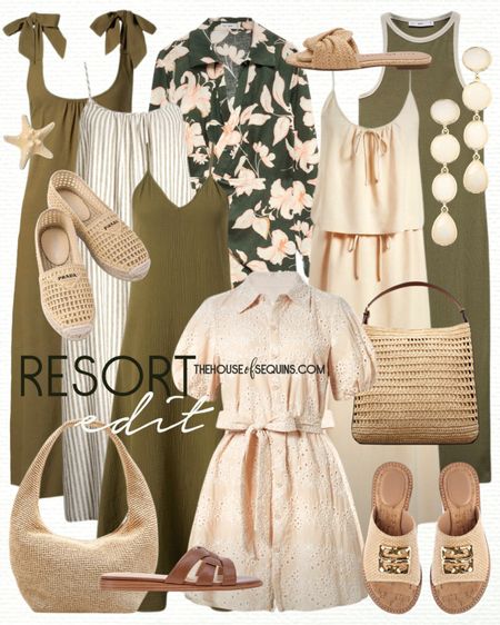 Shop these Nordstrom Vacation Outfit and Resortwear finds! Summer outfit, eyelet shirt dress, maxi dress, matching set, floral wrap dress, linen duster, linen dress, swimsuit coverup, sundress, Mango crochet bag, Cos raffia bag, Prada Raffia espadrilles, Givenchy raffia slide sandals, and more! 

#LTKItBag #LTKTravel #LTKShoeCrush