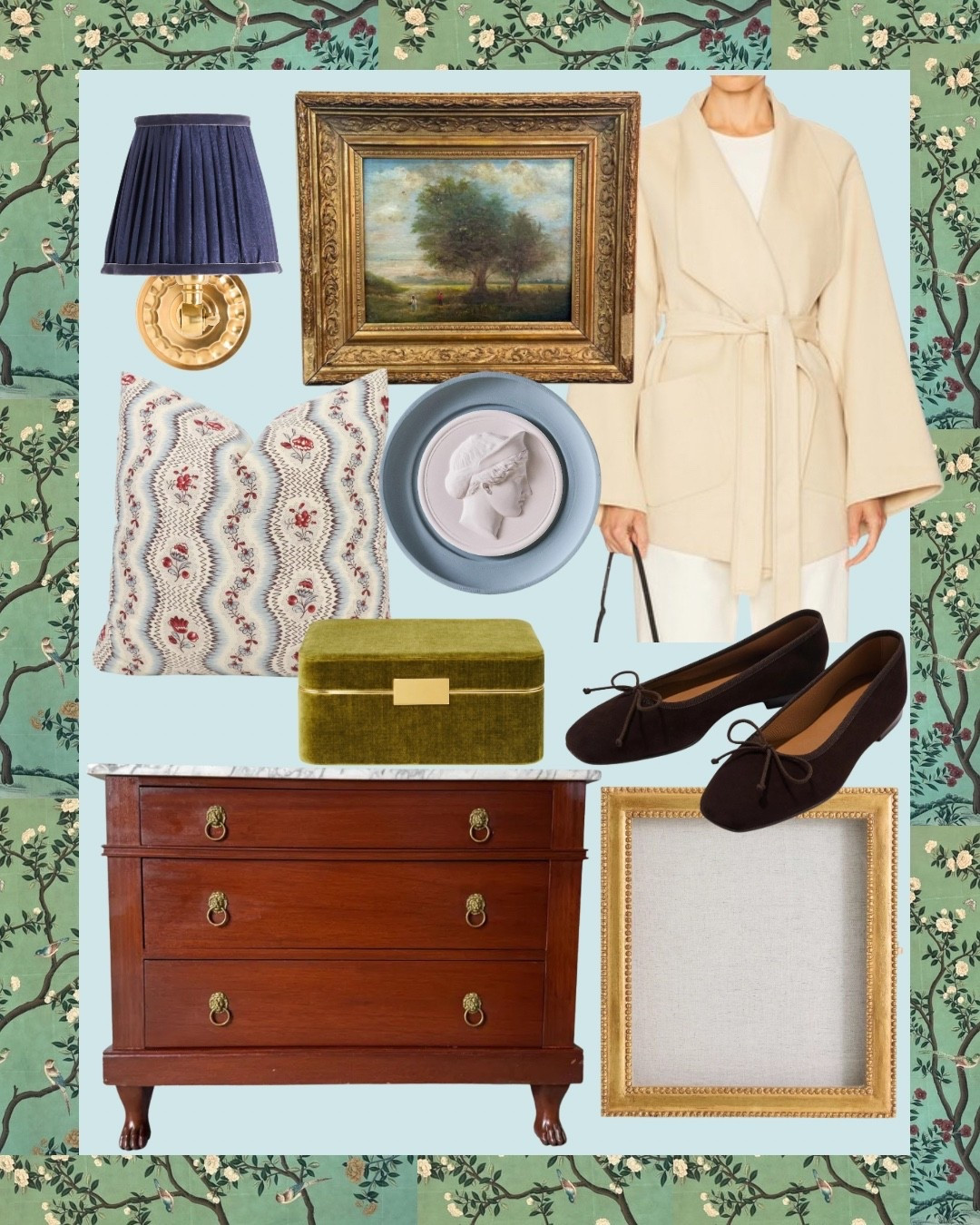 I love this beautiful wrap cardigan!

Antique furniture, lighting, oil painting, flats, shadow box, pillow 

#LTKHome