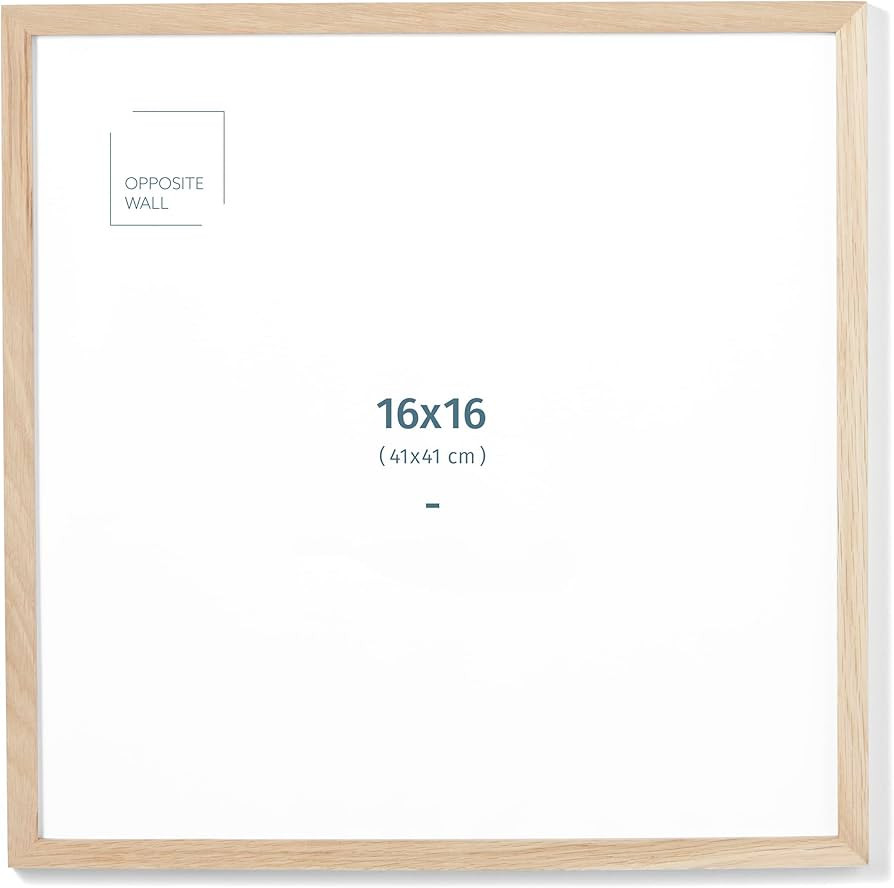 (16x16 in | 41x41 cm) Natural Solid Oak Wood Picture Frame Poster Frame Wall Photo Frame | Amazon (CA)