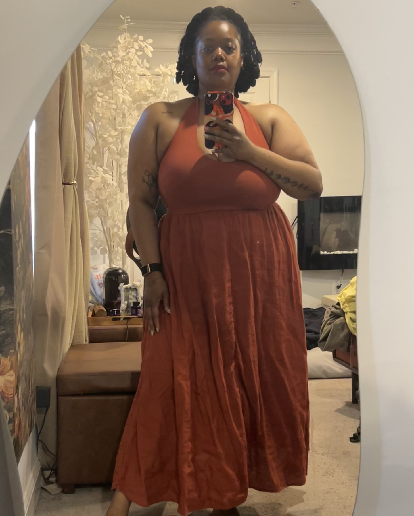 A halter neckline + flowy silhouette is always a yes for me. It’s giving warm weather, sunset dinners, and feeling confident without trying too hard.



#LTKPlusSize #LTKootd #LTKOver40