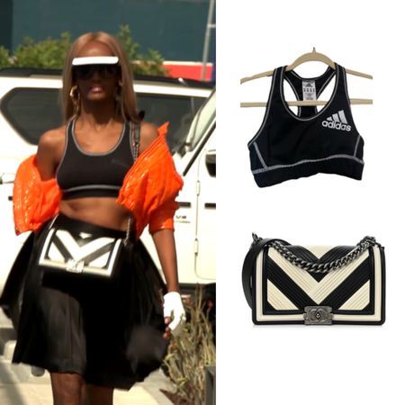 Chanel Ayan’s Black and White Chanel Bag and Sports Bra