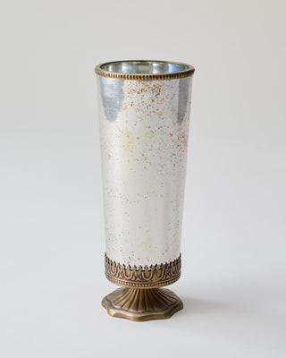 Scalloped Brass and Mercury Glass Vessel | Magnolia