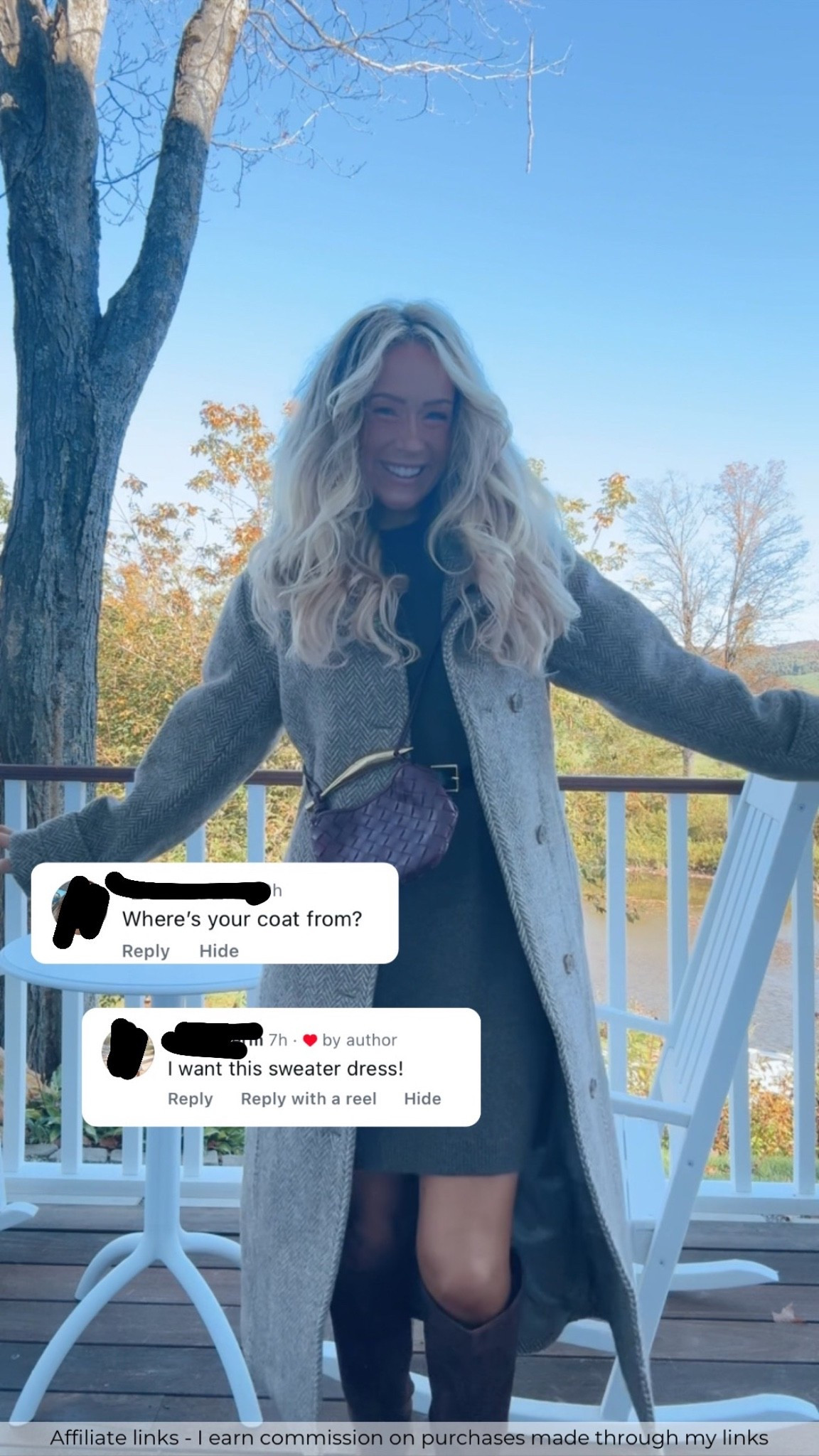 Affiliate links - I earn commission on purchases made through my links

Fall coat
Brown sweater dress cashmere
Classic fall outfit