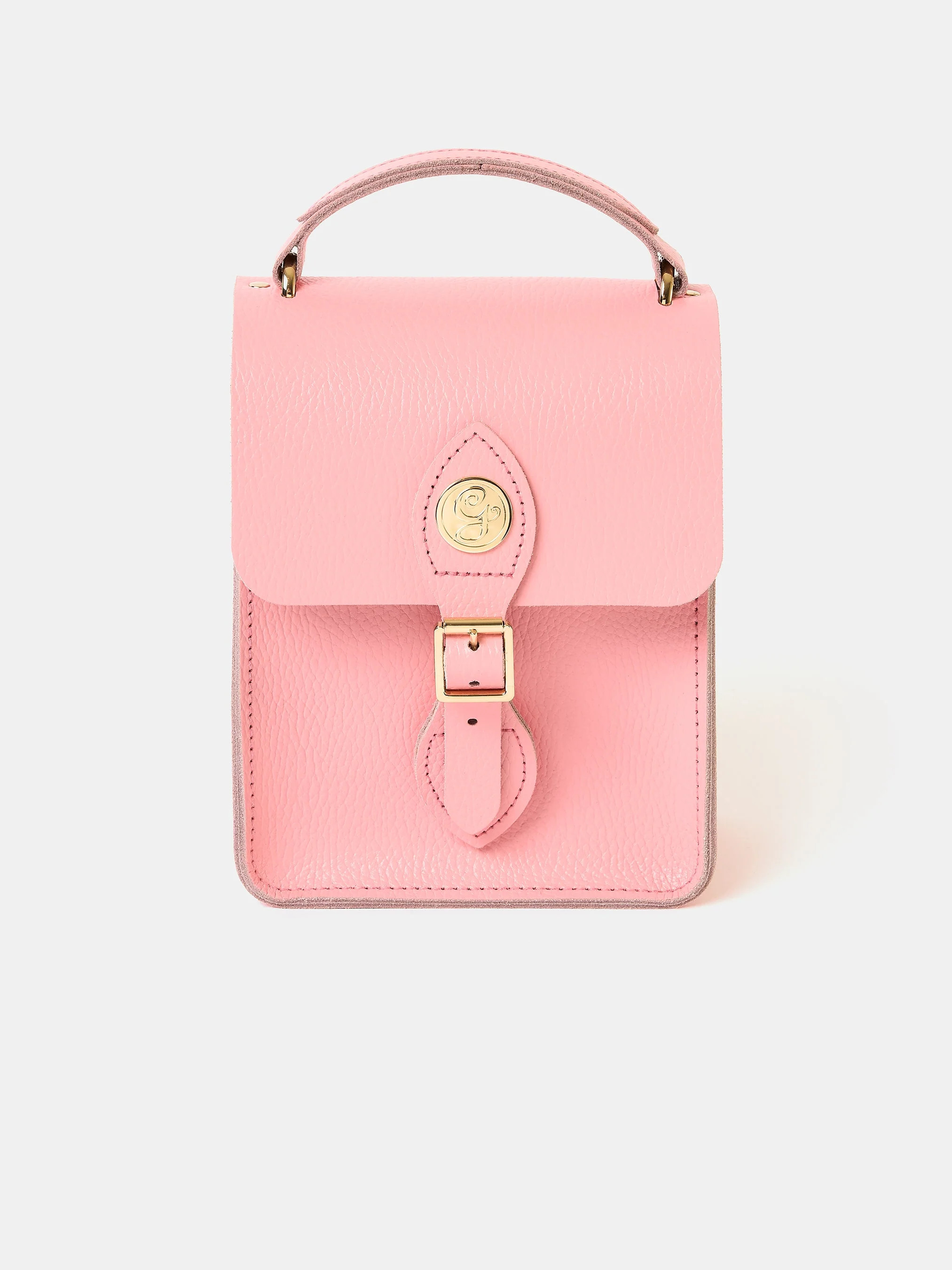 The Binocular Bag - Popular Pink Celtic with 'G' Plate | The Cambridge Satchel Company