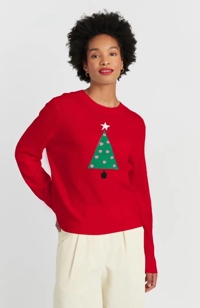Chinti & Parker Wool-Cashmere Xmas Tree Sweater | Nordstrom | Nordstrom