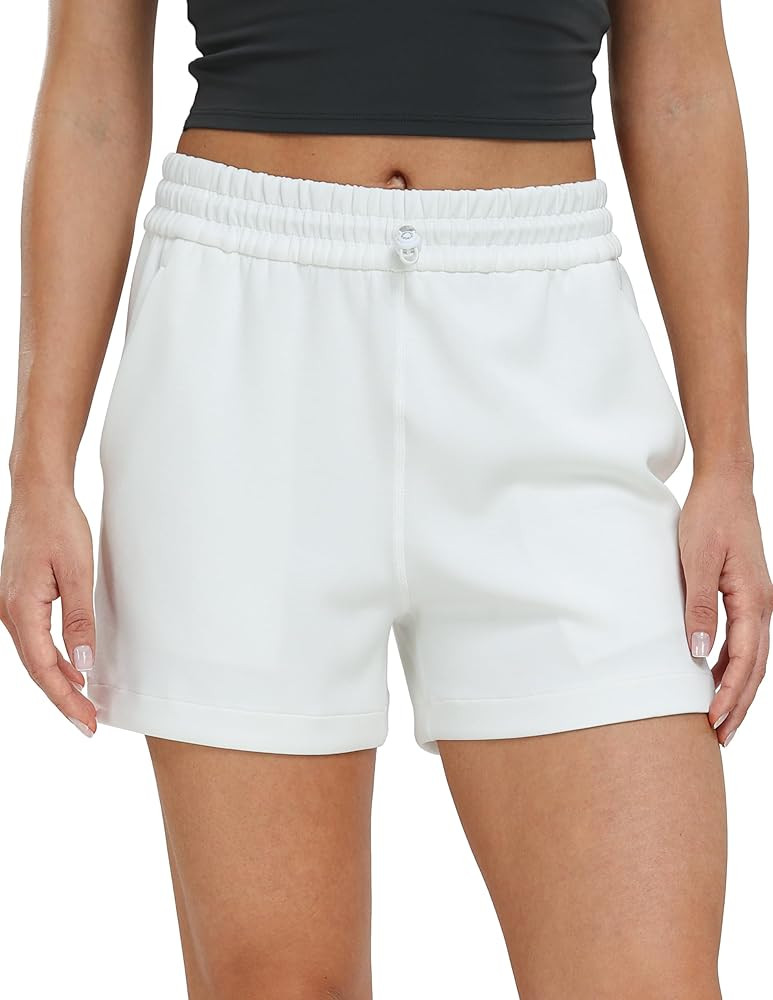 Colorfulkoala Women's High Waisted Ultra Soft Athletic Modal Shorts Casual Summer Lounge Pants wi... | Amazon (US)