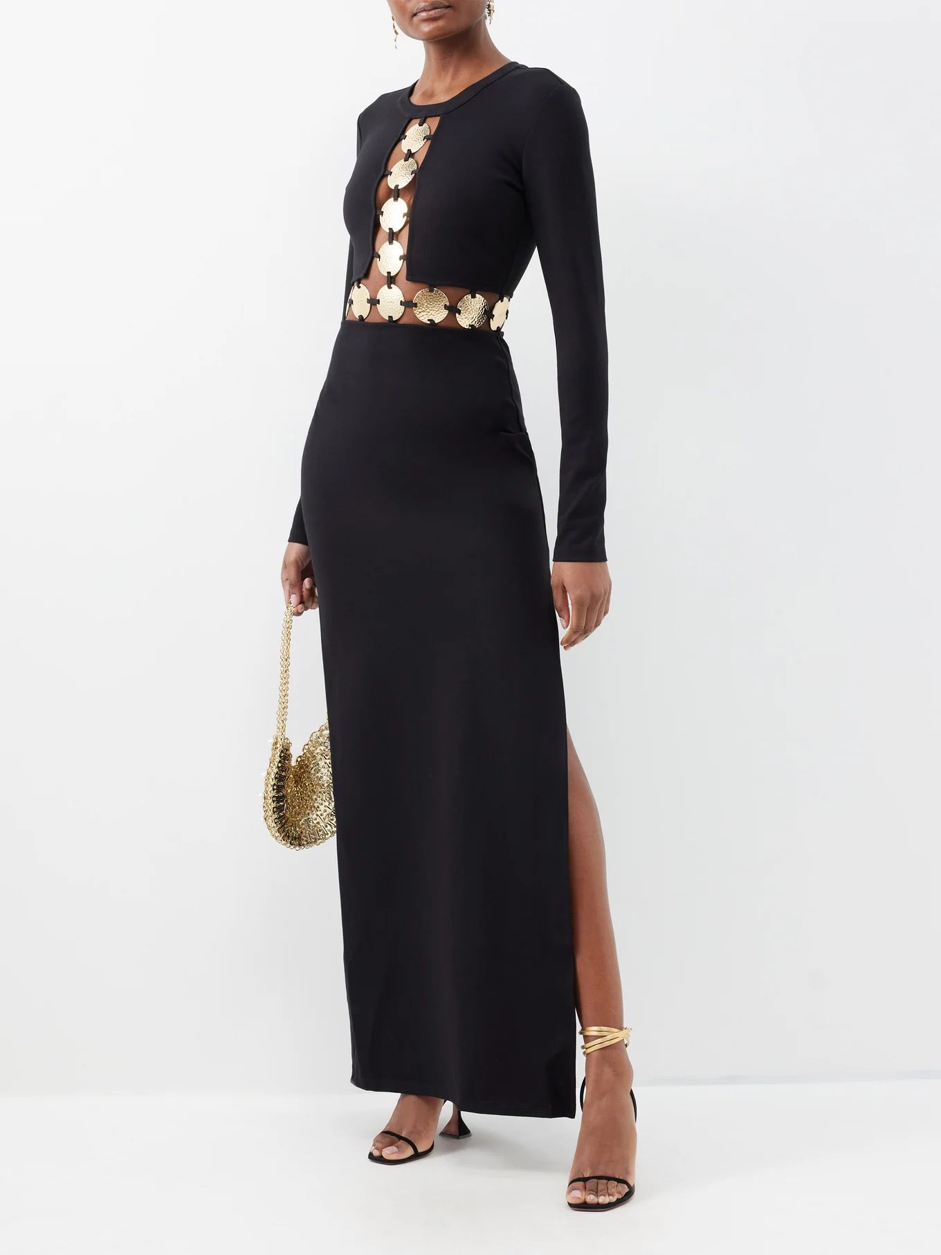 Delphine coin-embellished jersey dress | Staud | Matches (US)
