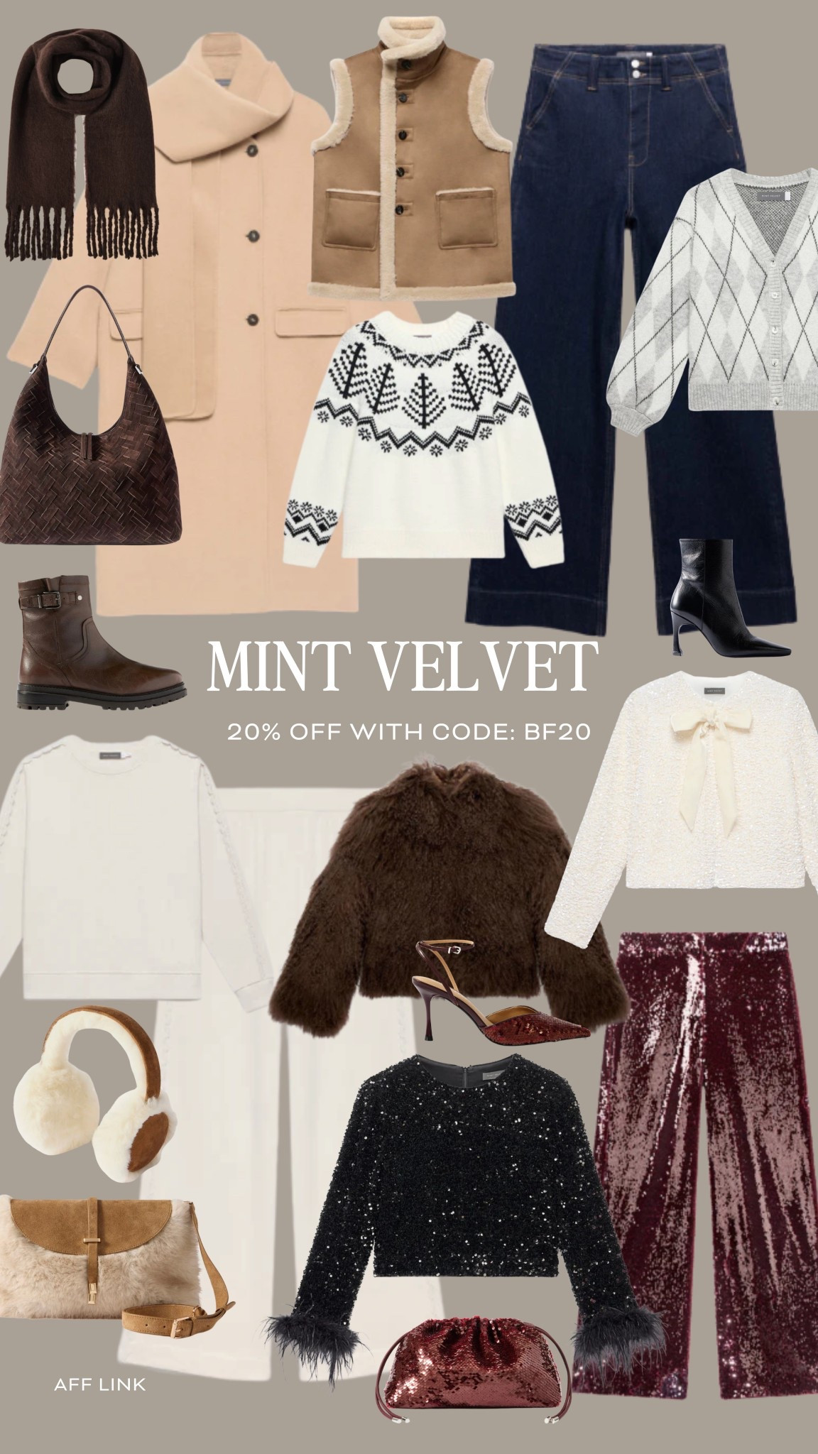 Mint Velvet Cyber Week Sale! 20% off with Code: BF20 

Winter Fashion, Winter Style, Winter Outfit, Party wear, Party Season, Sequin, Wool Coat, Knitwear, Winter Boots, Coord, Fur Coat 

 

#LTKfestive #LTKCyberWeek #LTKwinter