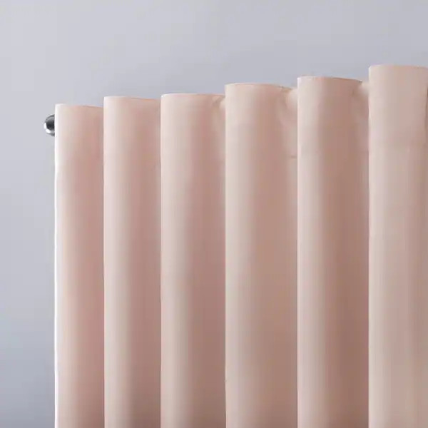 Sun Zero Evelina Faux Dupioni Silk Thermal Extreme Total Blackout Back Tab Curtain Panel, Single ... | Bed Bath & Beyond