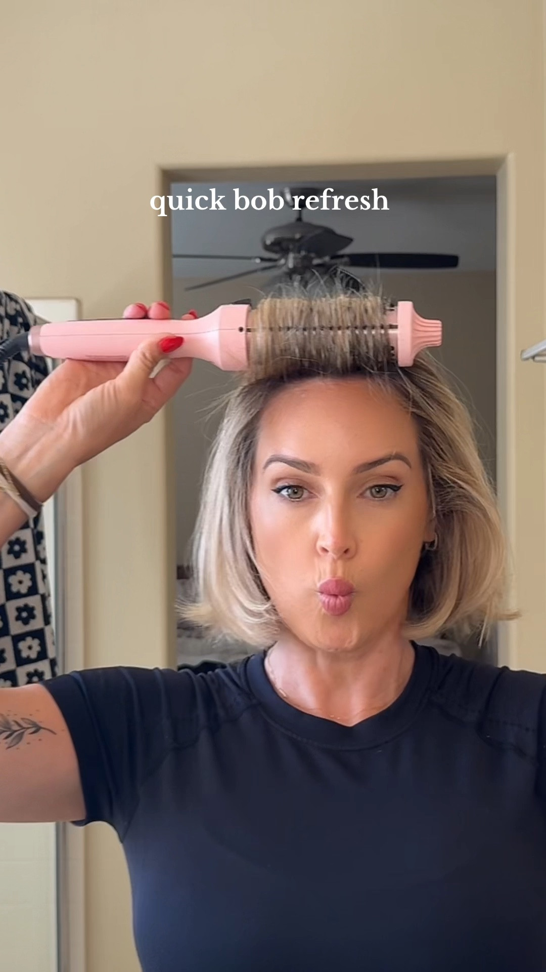 Happy Monday yall 😘 #hairtok #bluntbob #bobhaircut #bobhairstyle #blondebob #thermalbrush 

#LTKStyleTip #LTKBeauty #LTKFindsUnder50
