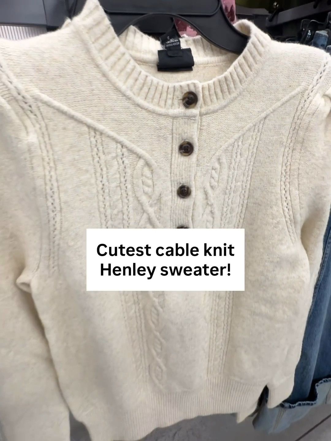 This cable knit sweater is so soft!

#LTKootd