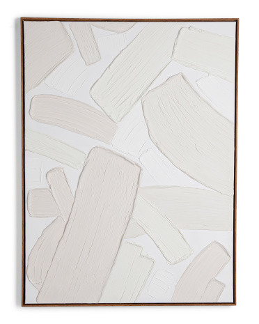 30x40 Goopy Neutral Plaster Mon Walnut Wall Art | TJ Maxx