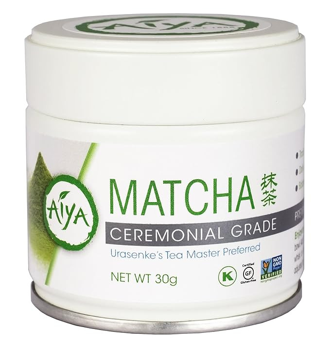 Amazon.com: Aiya Authentic Japanese Origin Ceremonial Grade Matcha Green Tea Powder, 30g Tin (1.0... | Amazon (US)