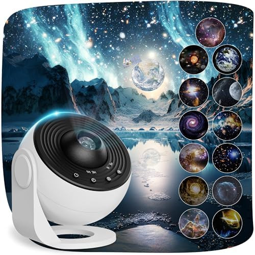 Planetarium Projector Pro for Bedroom, 13 in 1 Star Projector Galaxy Light, Ceiling Night Light M... | Amazon (US)