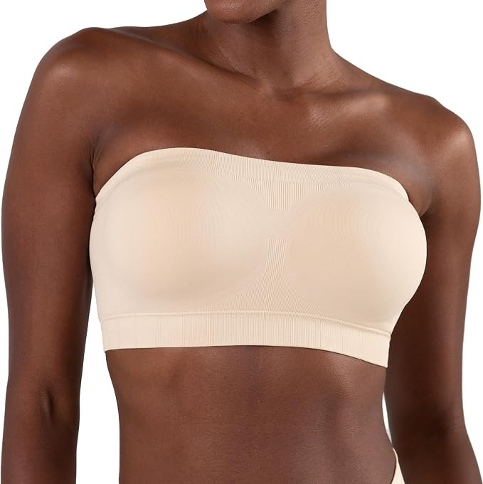 Truekind Wireless Strapless Bra, Bandeau Bra, Small to Plus Size Strapless Bras for Women, Tube T... | Amazon (US)
