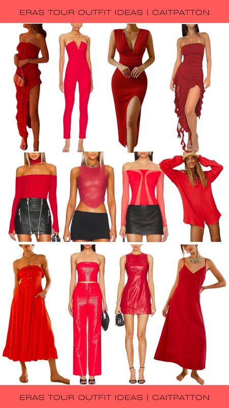 Cute red dresses, red jumpsuits, red tops and red outfits for the Red era!

Red strapless dress, red set, red maxi dress, red slip dress, red leather dress, red cutout top, red off the shoulder top, red leather top, red era outfit ideas, red outfit ideas, red taylor swift, red Taylor swift outfit idea, red taylor’s version, red eras outfit, red eras tour outfit, eras tour outfit ideas, eras tour outfits, eras outfit idea, taylor swift eras tour, taylor swift red eras tour, eras tour outfit inspo

#LTKfindsunder100 #LTKFestival #LTKfindsunder50