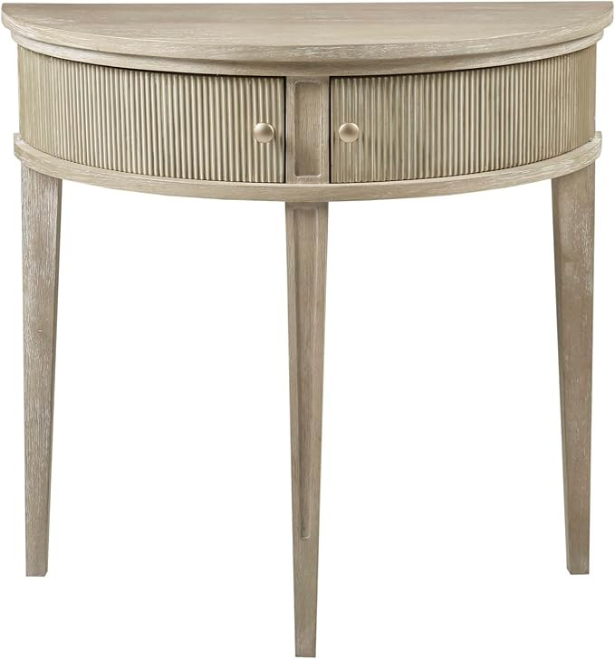 MARTHA STEWART Crestview Hall Console Table for Entryway with Storage, Solid Rubber Wood Frame, V... | Amazon (US)