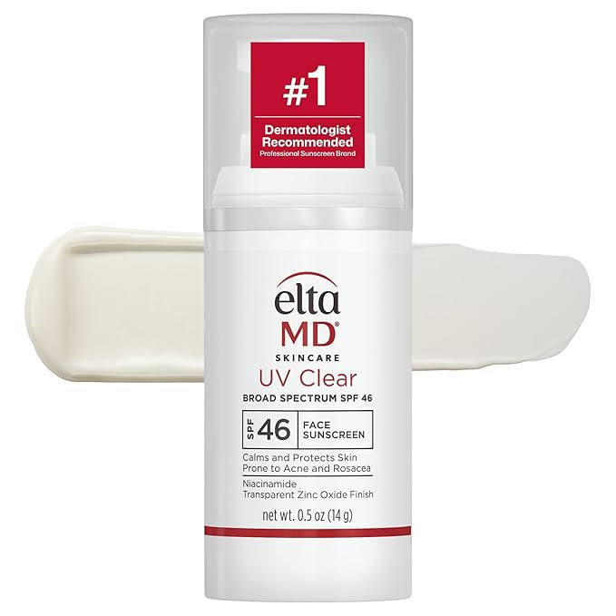 EltaMD UV Clear Face Sunscreen SPF 46, Oil Free Sunscreen with Zinc Oxide, Dermatologist Recommen... | Amazon (US)