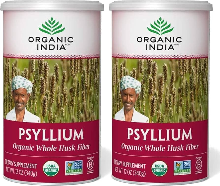 ORGANIC INDIA Whole Psyllium Husk Powder Organic - Psyllium Husk Fiber Supplement, Digestion Supp... | Amazon (US)