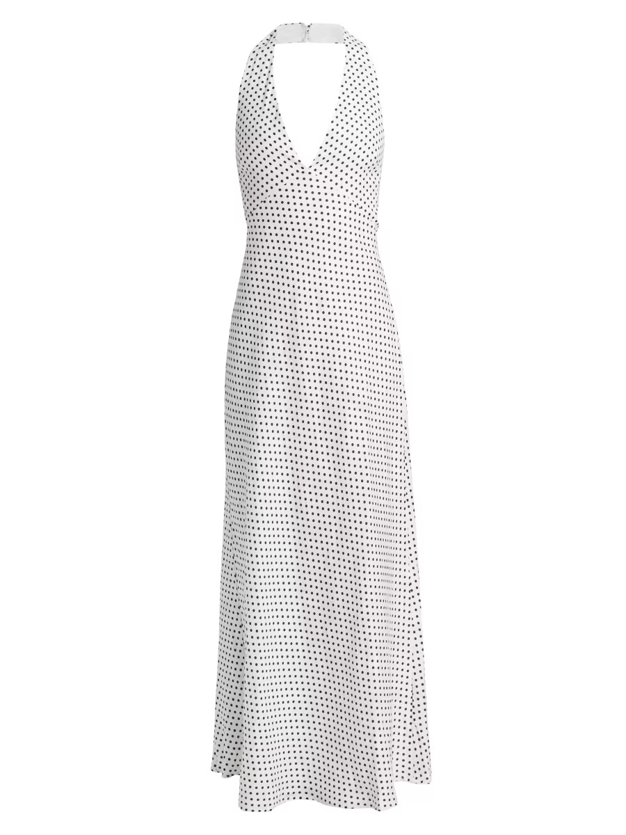 ReformationDelilah Linen Halterneck Maxi Dress | Saks Fifth Avenue