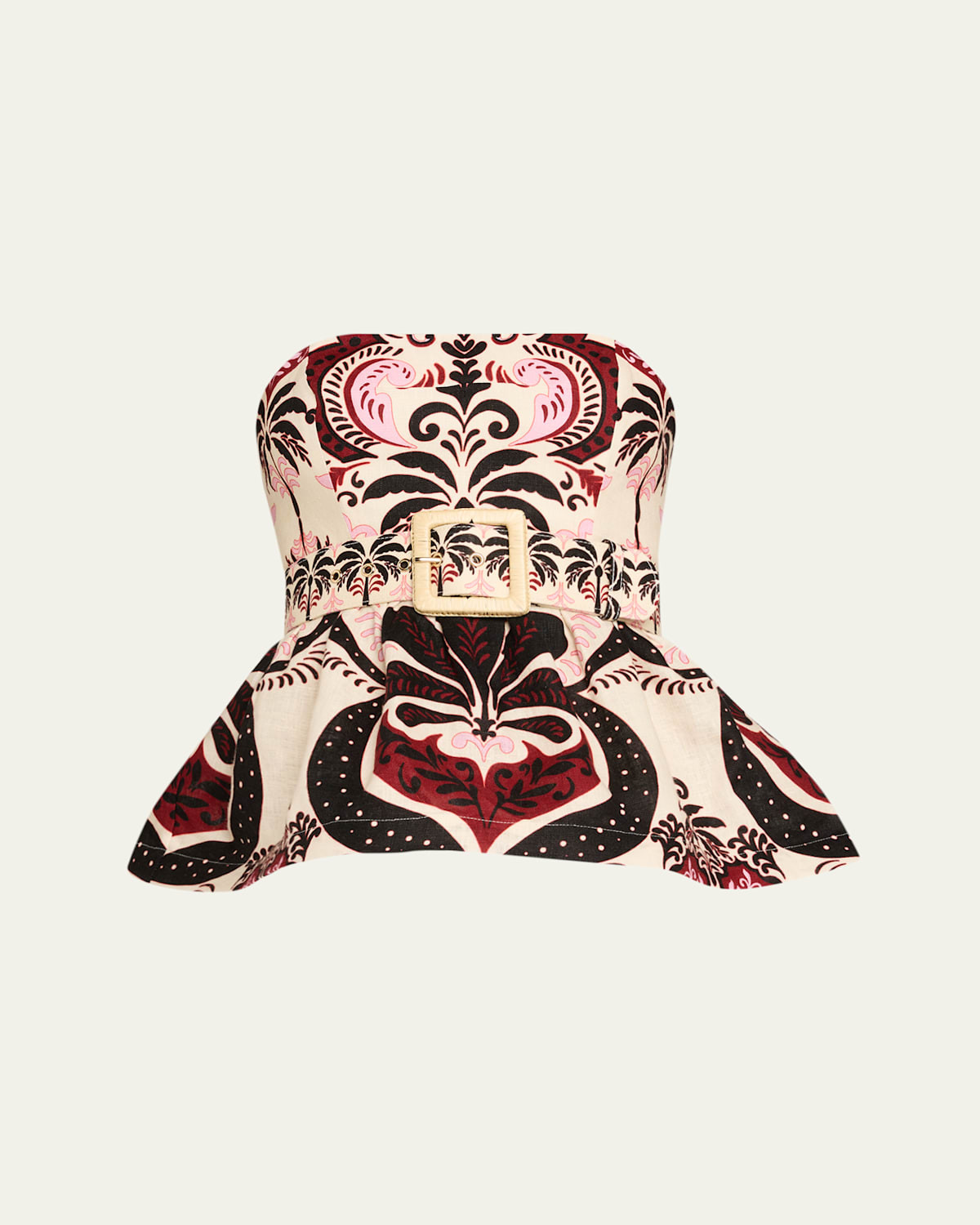 Tilda Strapless Floral Peplum Top | Bergdorf Goodman