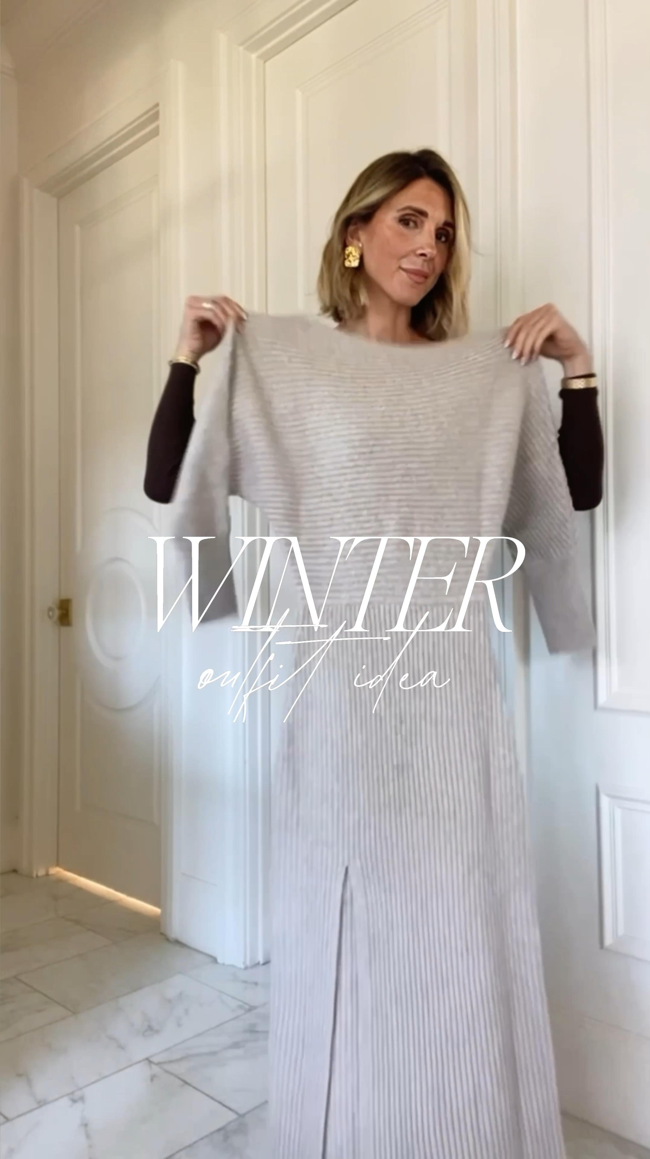 Winter outfit idea. Dress fits tts 

#LTKHoliday