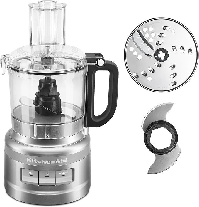 KitchenAid KFP0718CU Food Processor, 7 Cup, Contour Silver | Amazon (US)